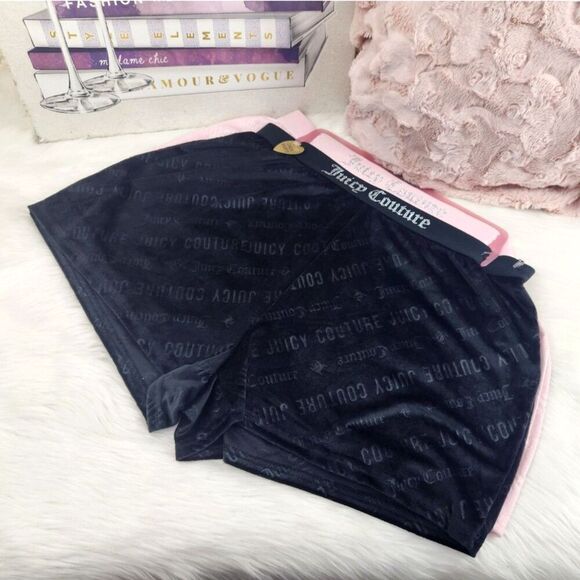 2X {Juicy Couture} Velvet Sleep Shorts - Picture 1 of 3